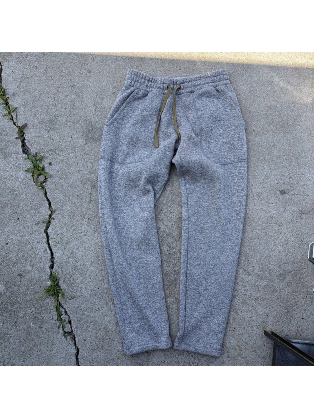 Fayettechill Womens Heather Gray Fleece Sweatpants Joggers Size M Polartec